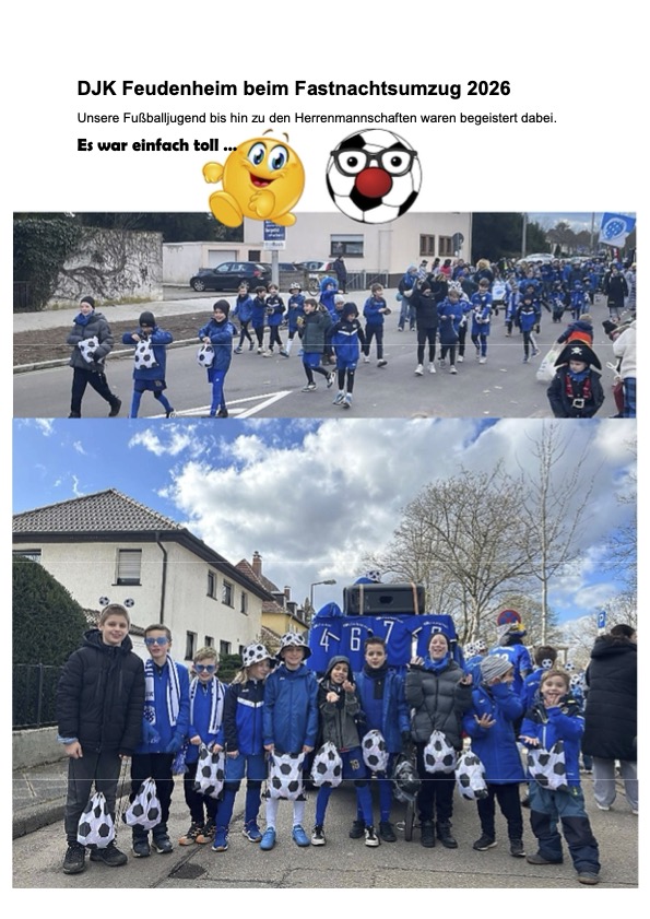 DJK Feudenheim beim Fastnachtsumzug 2026