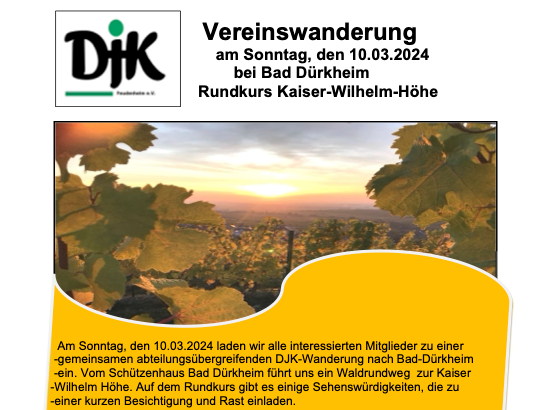 Vereinswanderung 2024