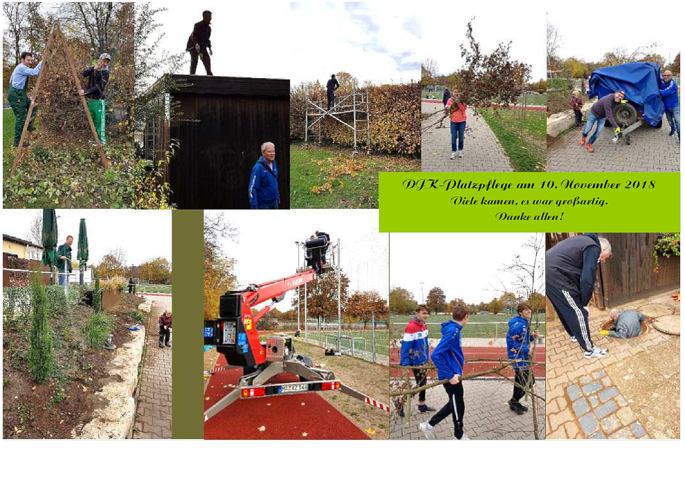 Vielen Dank an die Helfer des Arbeitstages 2018