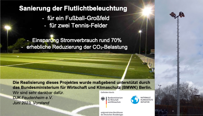 Sanierung der Flutlichtbeleuchtung