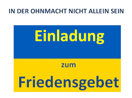 Einladung zum Friedensgebet